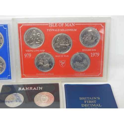 27 - Large collection of modern coin sets, Tristan da Cunha etc many in vintage Sandhill cases, etc, and ... 