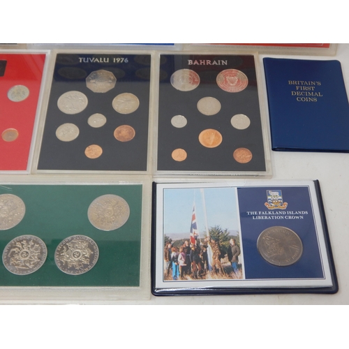 27 - Large collection of modern coin sets, Tristan da Cunha etc many in vintage Sandhill cases, etc, and ... 