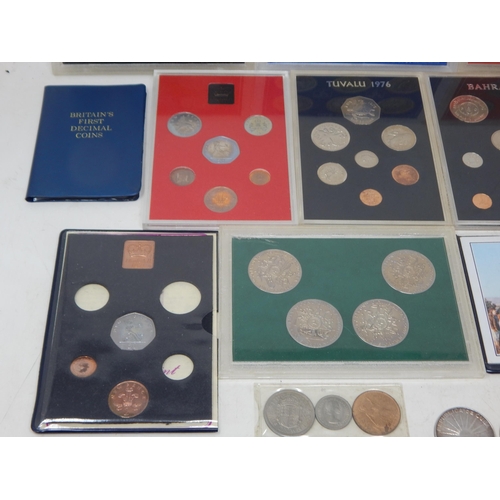 27 - Large collection of modern coin sets, Tristan da Cunha etc many in vintage Sandhill cases, etc, and ... 