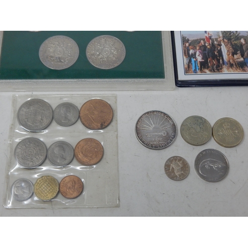 27 - Large collection of modern coin sets, Tristan da Cunha etc many in vintage Sandhill cases, etc, and ... 