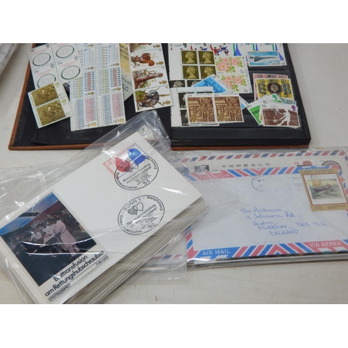 33 - A large collection of stamps and correspondence cards.