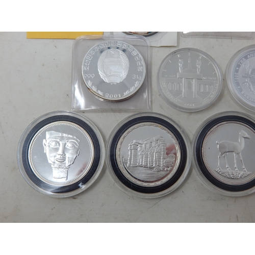 44 - Collection of various Silver coins some in capsules