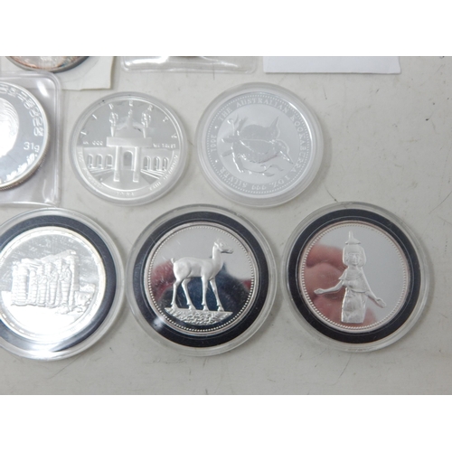 44 - Collection of various Silver coins some in capsules