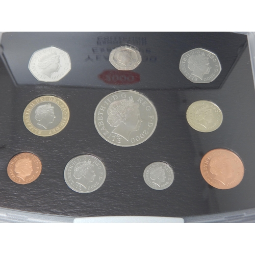 30 - Proof Set 2000 in silver box; 2004 Executive set in wooden box