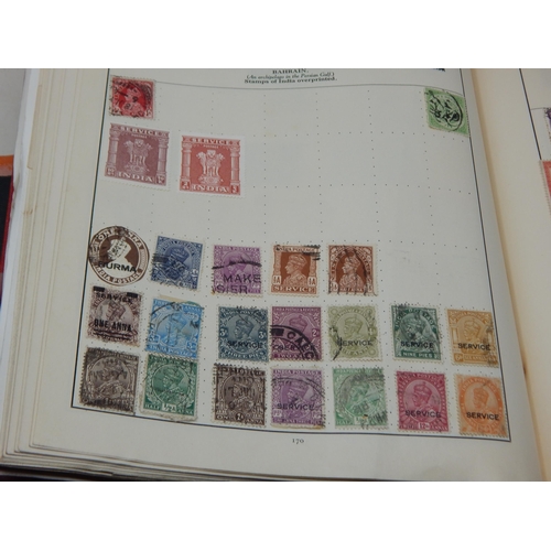 60 - A pair of vintage Stamp Albums containing a good selection of stamps from GB and all over the world ... 