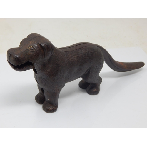 433 - Cast Iron Dog Nutcracker