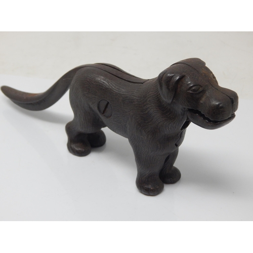 433 - Cast Iron Dog Nutcracker