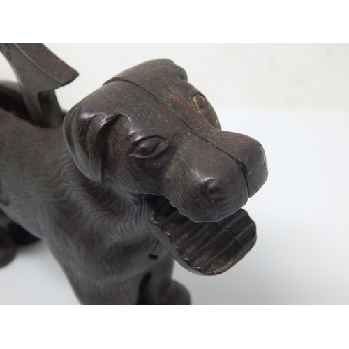 433 - Cast Iron Dog Nutcracker