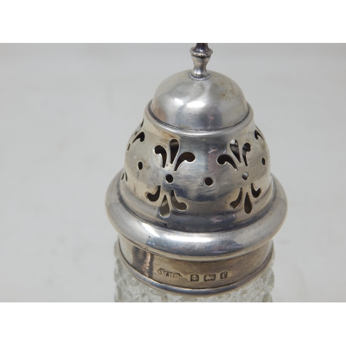 249 - Edwardian Silver Peugeot Freres Pepper Grinder: Hallmarked London 1908 by Heath & Middleton together... 