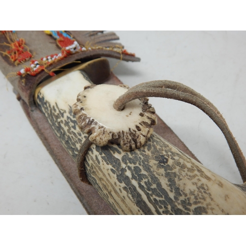 303 - Native American Hunting Knife & Sheath