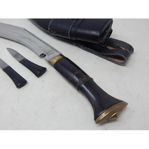 304 - Nepal 2000 Kukri Knife Complete with Attached Knives