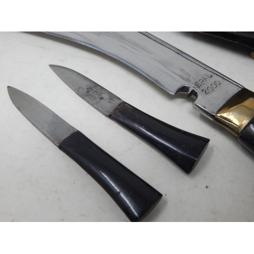 304 - Nepal 2000 Kukri Knife Complete with Attached Knives