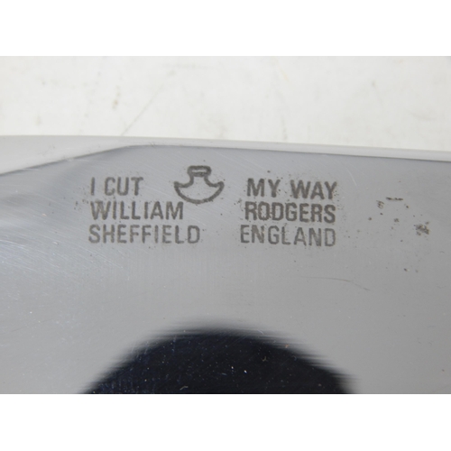 315 - Large William Rogers I Cut My Way Bone Handle Sheath Knife