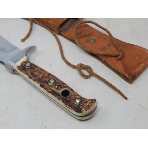 316 - Puma 6337 White Hunter Knife & Sheath (Serial No. 52372)