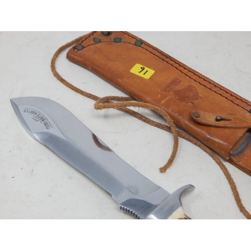 316 - Puma 6337 White Hunter Knife & Sheath (Serial No. 52372)