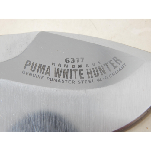 316 - Puma 6337 White Hunter Knife & Sheath (Serial No. 52372)