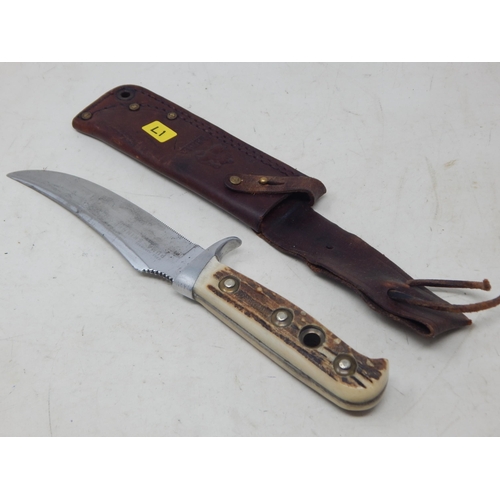 317 - Puma 6393 Skinners Knife & Sheath (Serial No. 56472)