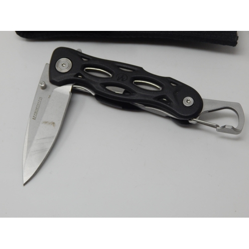 345 - Leatherman Utility Lock Knife & Belt Sheath