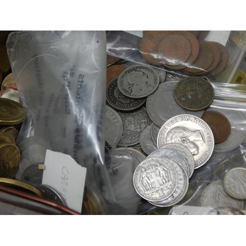 84 - A Tin of World Coinage