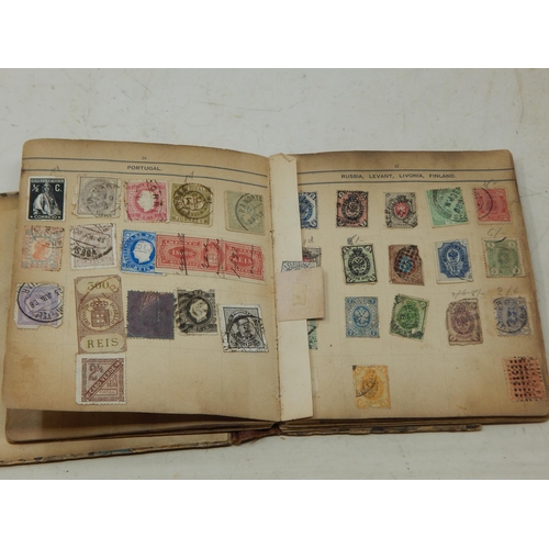 85 - A Victorian Stamp Album Dated 1893 containing a large quantity of stamps.