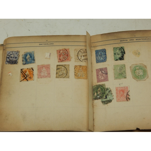 85 - A Victorian Stamp Album Dated 1893 containing a large quantity of stamps.