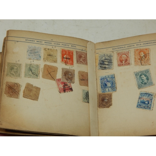 85 - A Victorian Stamp Album Dated 1893 containing a large quantity of stamps.