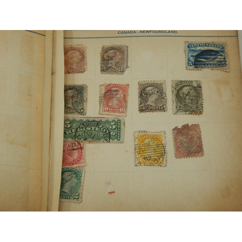 85 - A Victorian Stamp Album Dated 1893 containing a large quantity of stamps.