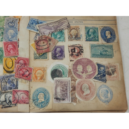 85 - A Victorian Stamp Album Dated 1893 containing a large quantity of stamps.