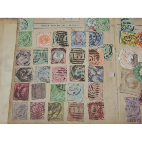 85 - A Victorian Stamp Album Dated 1893 containing a large quantity of stamps.