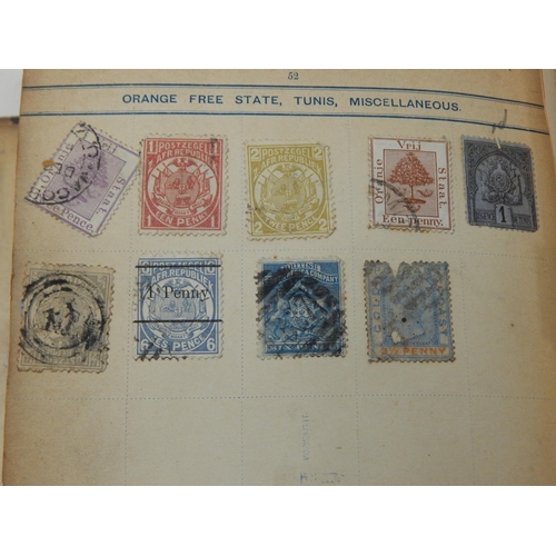 85 - A Victorian Stamp Album Dated 1893 containing a large quantity of stamps.