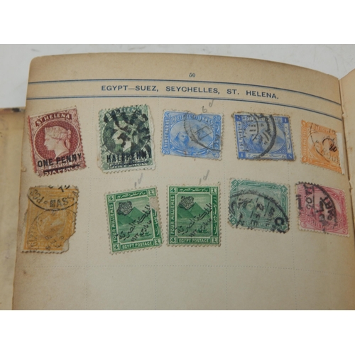 85 - A Victorian Stamp Album Dated 1893 containing a large quantity of stamps.