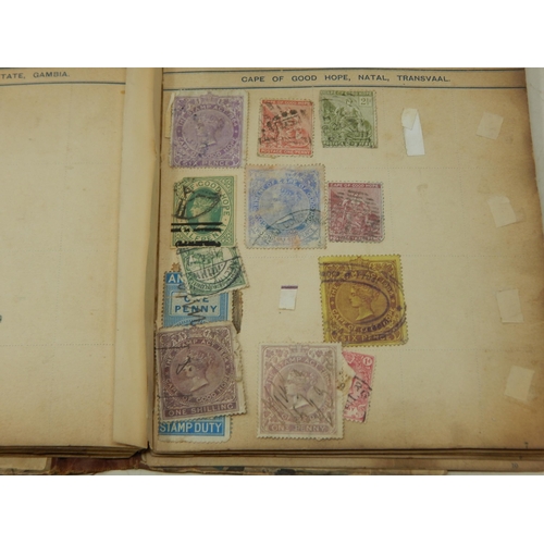 85 - A Victorian Stamp Album Dated 1893 containing a large quantity of stamps.