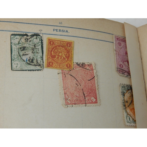 85 - A Victorian Stamp Album Dated 1893 containing a large quantity of stamps.