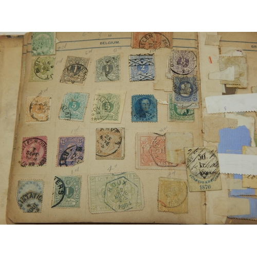 85 - A Victorian Stamp Album Dated 1893 containing a large quantity of stamps.