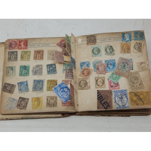 85 - A Victorian Stamp Album Dated 1893 containing a large quantity of stamps.