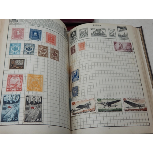 88 - Three World Stamp Albums containing a large quantity of Victorian & Later Stamps.