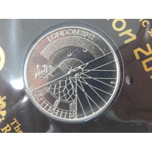 90 - Royal Mint Countdown to London 2012 Olympic Games £5 Coins in Packs of Issue (7)