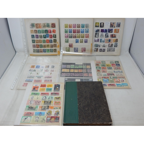 96 - An Album of German Stamps Together with loose Stamps on Sheets Including Mint Never Hinged (lot)