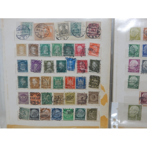 96 - An Album of German Stamps Together with loose Stamps on Sheets Including Mint Never Hinged (lot)