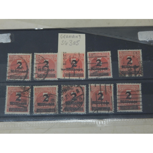 96 - An Album of German Stamps Together with loose Stamps on Sheets Including Mint Never Hinged (lot)