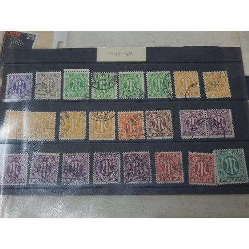 96 - An Album of German Stamps Together with loose Stamps on Sheets Including Mint Never Hinged (lot)