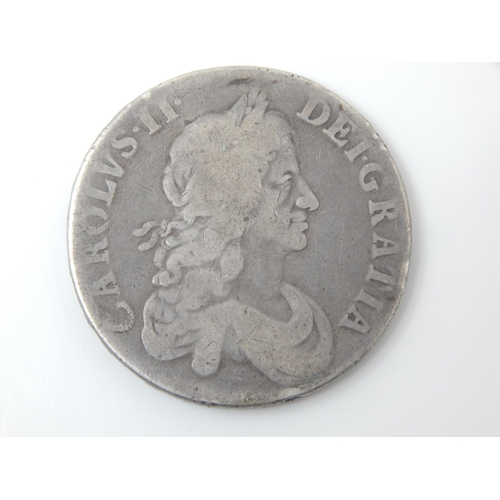 101 - Charles II Silver Decimo Nono Crown 1667