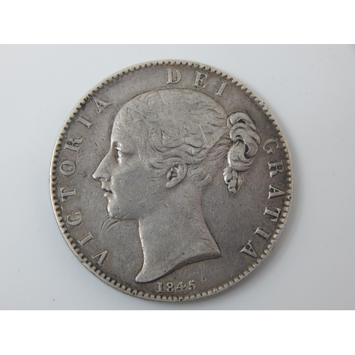 112 - Queen Victoria Silver Crown 1845