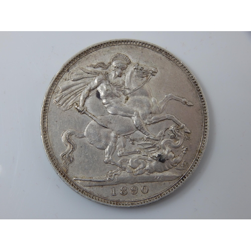 120 - Queen Victoria Silver Crown 1890