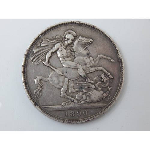 121 - Queen Victoria Silver Crown 1890