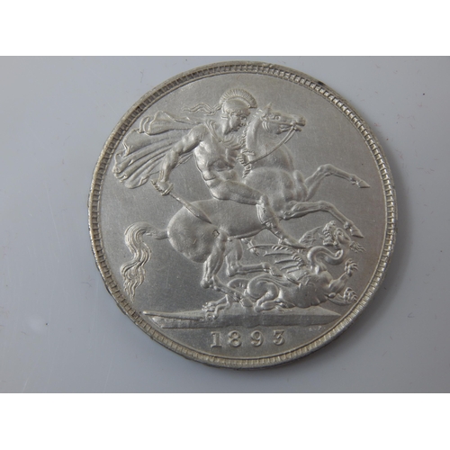 122 - Queen Victoria Silver Crown 1893