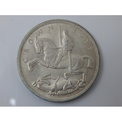 139 - George V Silver Rocking Horse Crown 1935