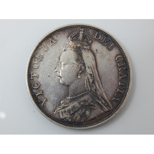 156 - Queen Victoria Silver Double Florin 1888