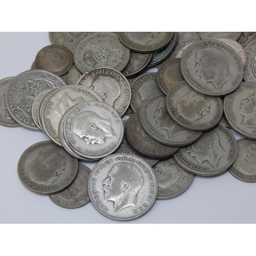 99 - A Quantity of Pre-1947 Silver Coinage: Weight 530g