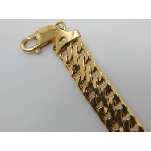 173 - 9ct Gold Bracelet: Length 19cm: Weight 7.63g